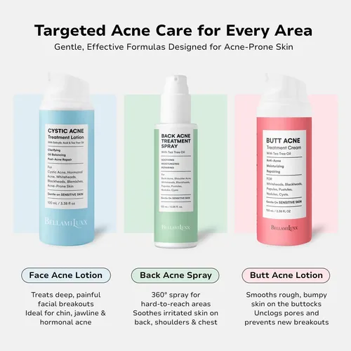 Crema De Tratamiento Del Acné Bellamiluxx Para Rostro Con 2% Acneica Día/noche