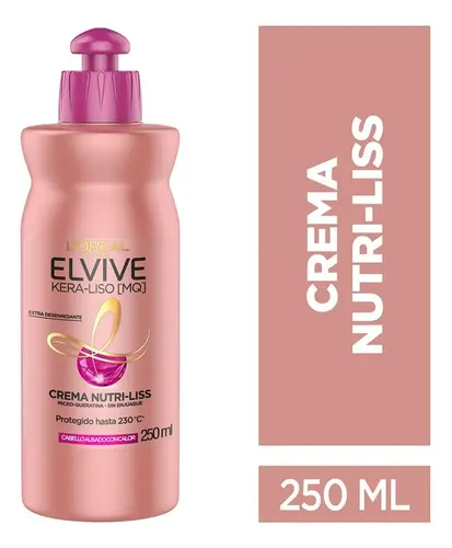 Crema Para Peinar Nutri- Liss Kera Liso Elvive 250ml