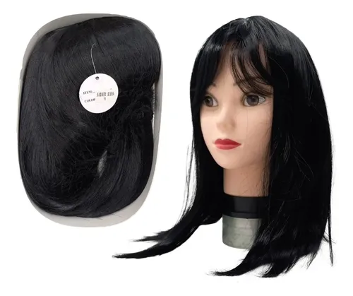 Peluca 40cm Corta Bob Carre Simil Natural Diaria Teatro