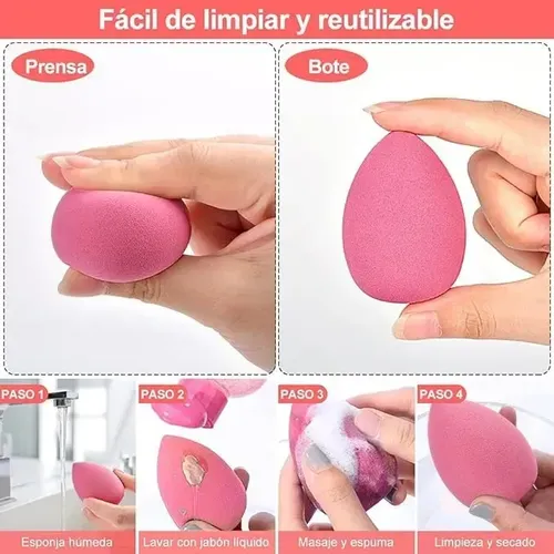 Juego De Esponjas De Maquillaje Multifuncionales De 16