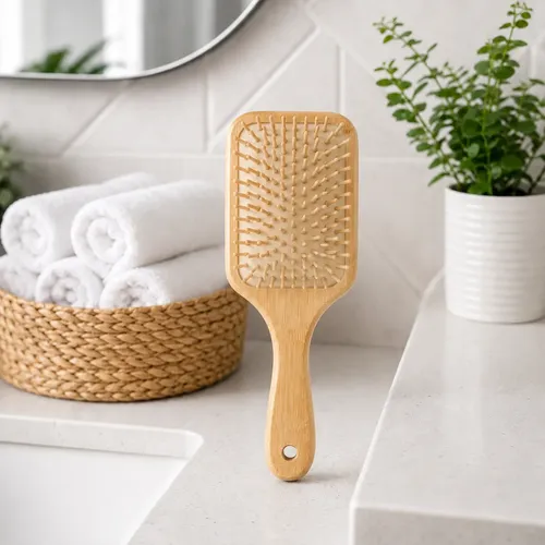 Cepillo Para El Cabello Desenredante Para Cabello Bambu