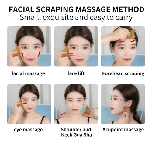 Masajeador Leeoyink Natural Horn Gua Sha Plate