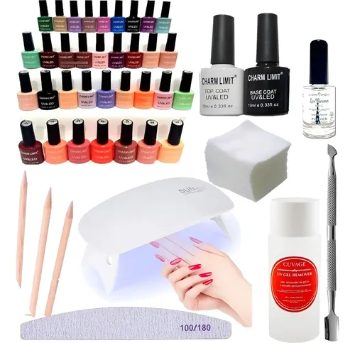 Kit Inicial Manicuria Semipermanente Led/ Uv Inicio