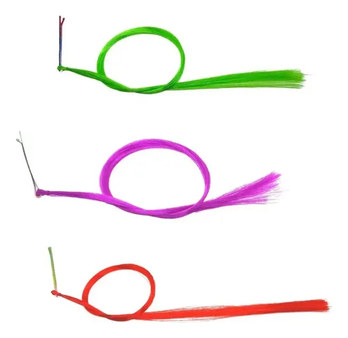 Pelo De Colores X 10 Mechones Mechas Clips Cotillon Souvenir