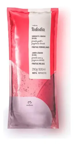 Jabón líquido Frutas Rojas cuerpo Natura Tododia 300mL