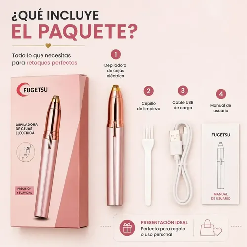Depiladora Facial Recargable Usb Rosa O Blanco Elimina Bozo