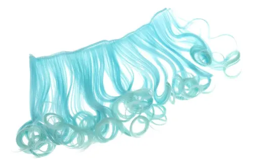 Peluquín Ondulado Con Forma De Flor De Pera Para Cabello Azu