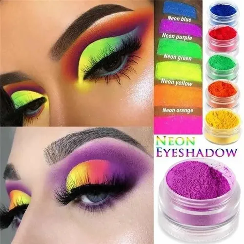 Polvos Sombras Neon Flúor X36 Frasquitos