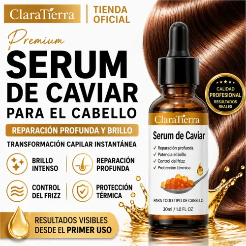 Serum De Caviar Claratierra Capilar Reparador Cabello 30ml