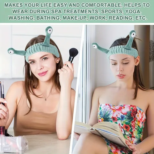 Traje De Diadema De Spa De 3 Piezas, Pelo Elástico Con Diseñ