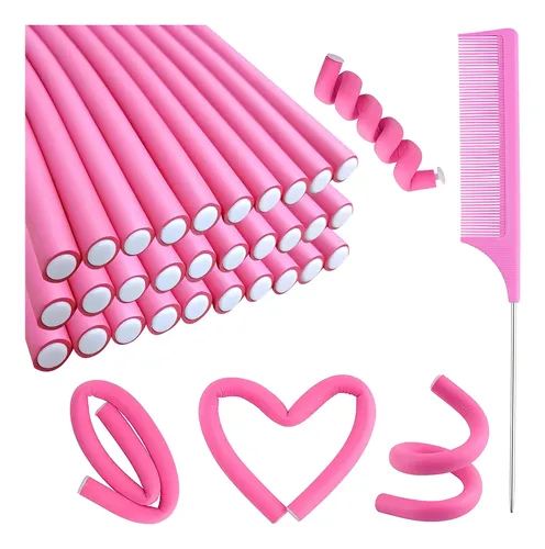 Juego De Rulos Flexibles Buytta 30 Piezas Para Cabello