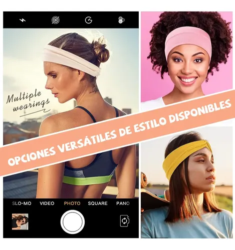 12 Piezas Banda Deportiva Para El Cabello P