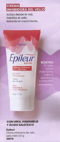 Gigot Epileur Crema Inhibidora De Vello Facial 50 Gr.