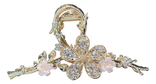 Pinza Para El Pelo Grande Con Diamantes De Imitación En Form