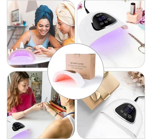 Lámpara Uv Led Para Uñas Lke 72w Con Pantalla Táctil