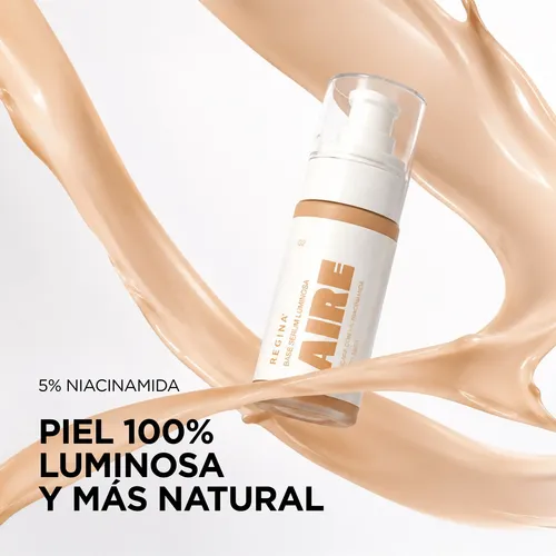 Base De Maquillaje Fluida Regina Aire Serum Niacinamida 30ml