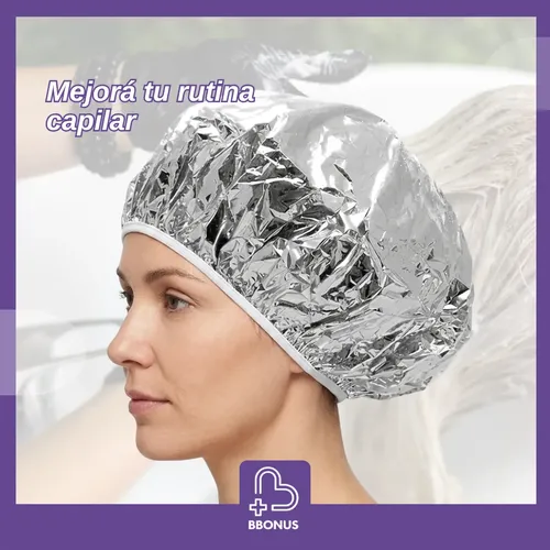 Gorro Térmico De Aluminio Para Baño De Crema X 3 Unidades