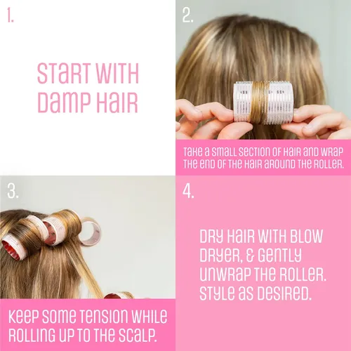 Rulos De Pelo Dacker Autogrip Luscious Curls, 8 Unidades, Si