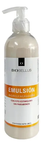 Emulsion Bioregeneradora Biobellus Sin Parabemos X280 Tipo de envase Botella