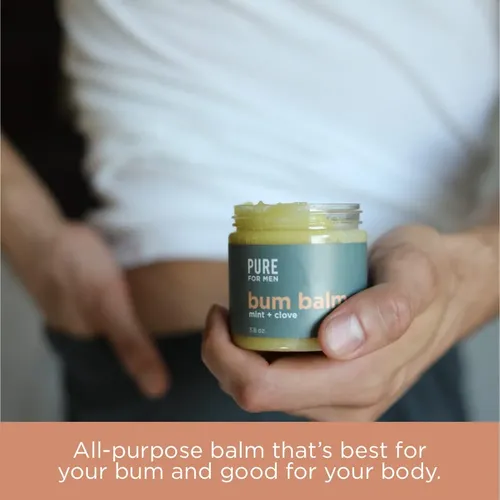 Bálsamo Para Los Glúteos Pure For Men, Loción Cruda, Manteca