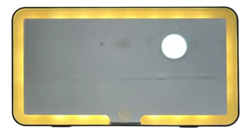 Espejo Maquillaje Auto Táctil Luces Led Parasol Retractil
