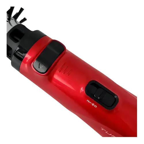 Cepillo Giratorio Secador Ga.ma Profesional Turbo Ion 2600 Color Rojo