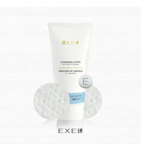 Emulsion Limpieza Facial Exel Vit E Parpados Labios 100ml