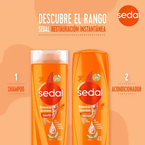 Sedal Shampoo Restauracion Instantanea 650ml