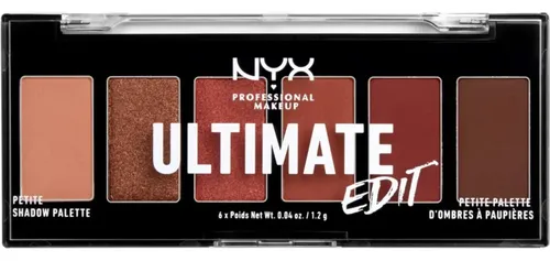 Nyx – Ultimate Edit – Warm Neutrals – Paleta 6 Sombras Color De La Sombra Marrón Oscuro