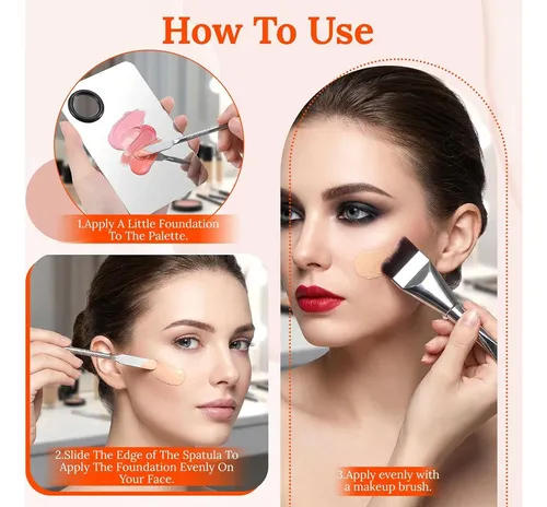 Juego De Espátulas Y Paleta De Maquillaje Nogeqi