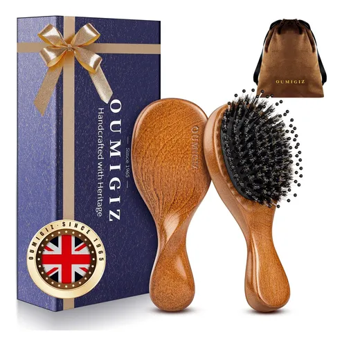 Cepillo De Pelo Oumigiz Boar Bristle Hecho A Mano
