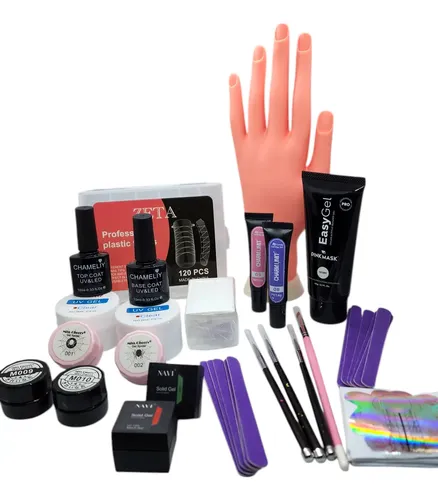 Kit  Hacer Uñas En Gel Uv Led + Mano Practica