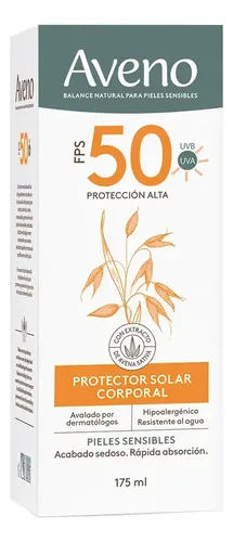 Aveno Protector Solar Emulsión Corporal Fps 50 X 175 Ml