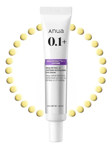 Crema Revitalizante Para Ojos Anua Retinol 0.1 Con Cafeína Noche Todo Tipo De Piel