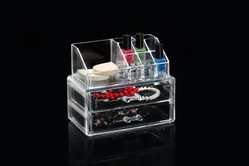 Organizador Cajon Maquillaje Oficina Acrílico Transparente C