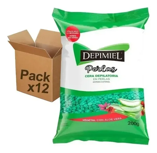 Cera Depilatoria En Perlas Depimiel Sistema Español 200g X12