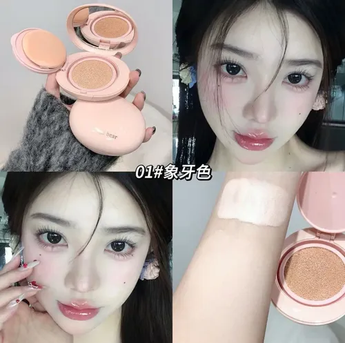 Base Maquillaje Gege Bear Air Cushion Hidratante + Repuesto