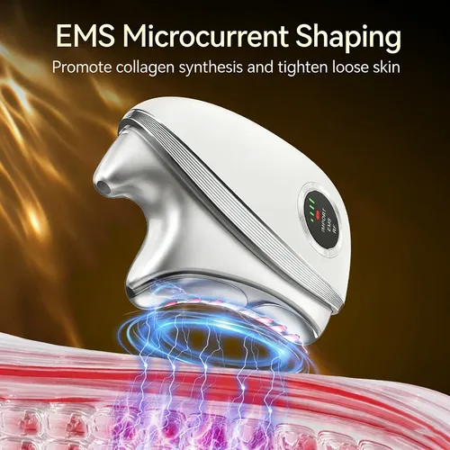 Masajeador Facial Eléctrico Con Microcorriente Gua Sha Tool