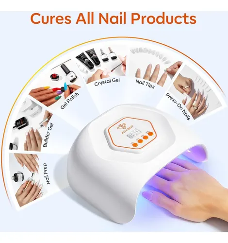 Lámpara De Uñas Uv Led Modelones 4 Temporizadores 358g