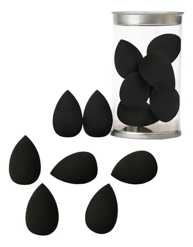 7 Esponjas De Maquillaje Mini Beauty Blender En Cubeta