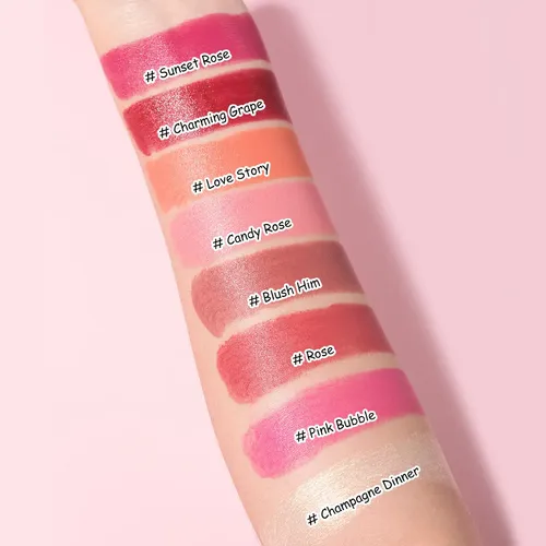 Rubor E Iluminador En Barra Cremoso Corazón Candy Rose Blush