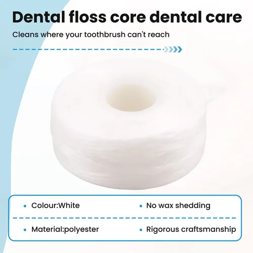 10 Rollos De Hilo Dental, 50 M, Higiene Bucal, Limpieza Dent