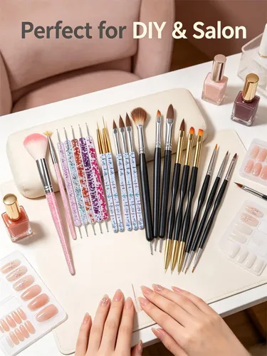 Kit 35 Herramientas Para Manicura Y Nail Art