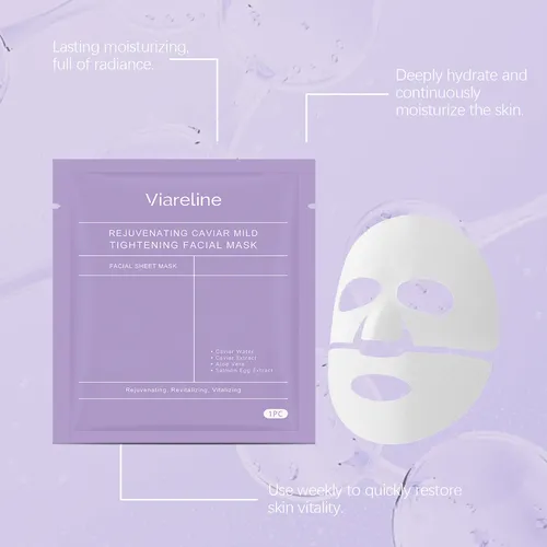 Glycerin Hexanediol Moisturizing Face Sheet Mask 4pcs