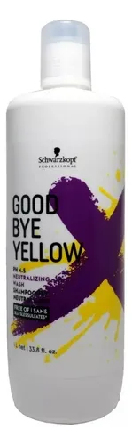 Shampoo Schwarzkopf Good Bye Yellow Matizador Sin Sulfato 1l