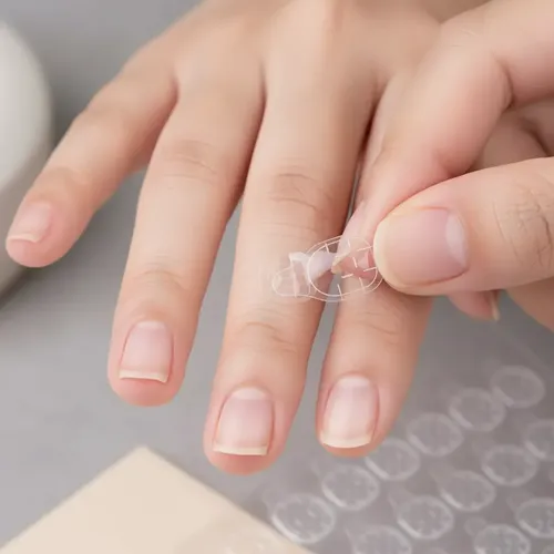 5 Planchas Adhesivo Bifaz Para Pres On Nails Uñas Postizas