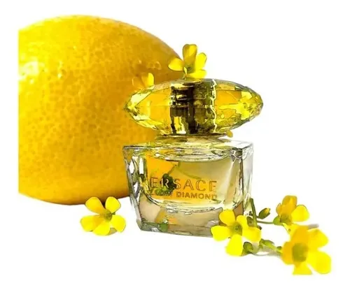 Set Perfume Versace Yellow Diamond Floral Mujer 90ml + Miniatura + Crema