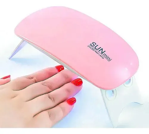 Cabina Sun Mini Para Uñas UVLed Color Rosa
