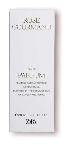 Perfume Zara Rose Gourmand Mujer Eau De Parfum Spray 80ml Floral Dulce
