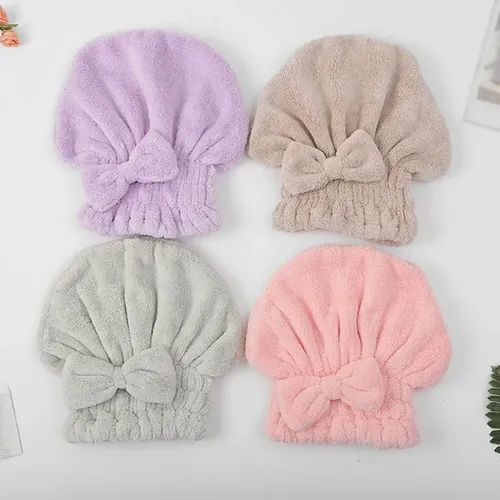 Gorro Toalla Microfibra Secado Rápido Del Cabello Antifrizz